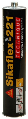 040003 - Sikaflex 221 Zwart koker 300 ml.